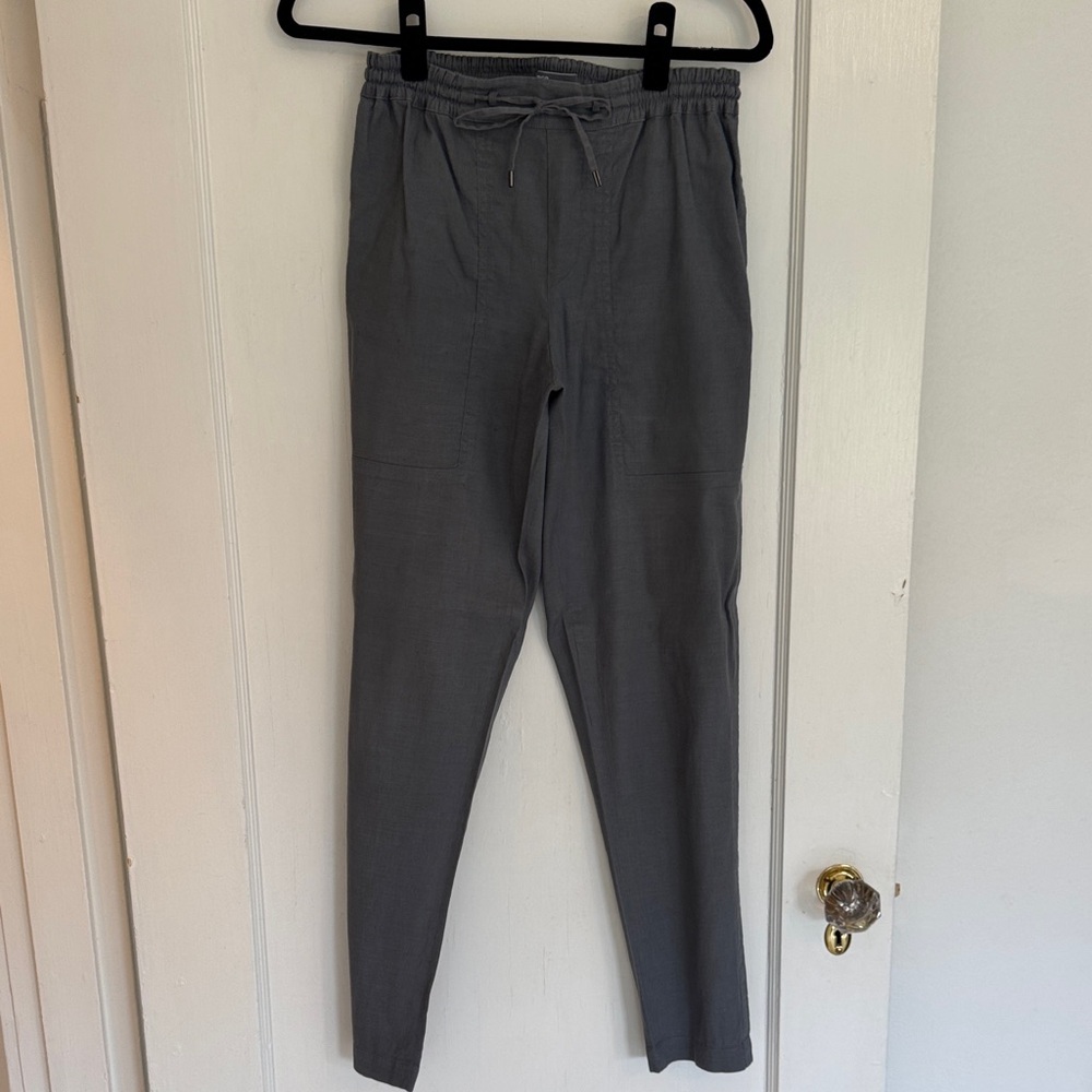 Vince Charcoal Linen Joggers - Size S